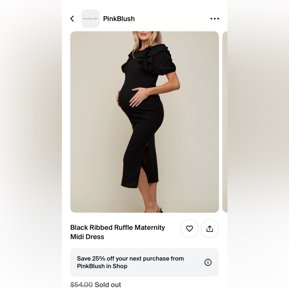 Black dress- maternity friendly